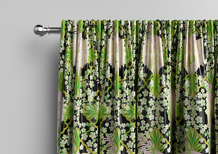 Faded Glamour, Goddess Green Black - Made To Measure Curtains - Image 10